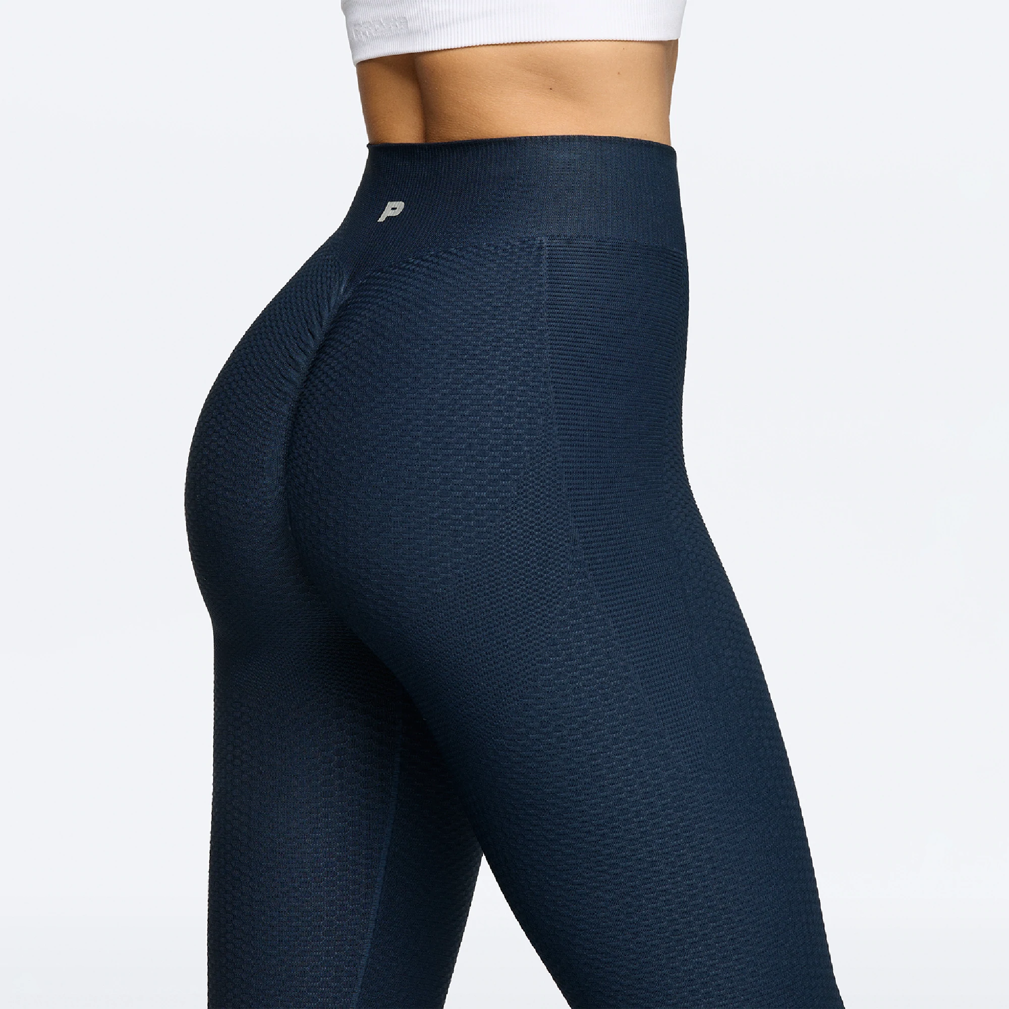 Peach Perfect FX Regular Waist Leggings - Navy Blue