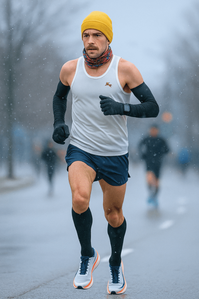 Runner Cold Marathon